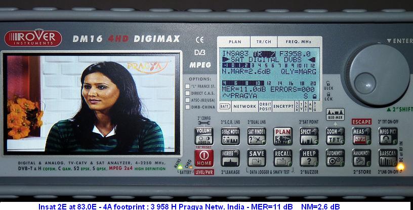 insat 4a at 83.0 e C band